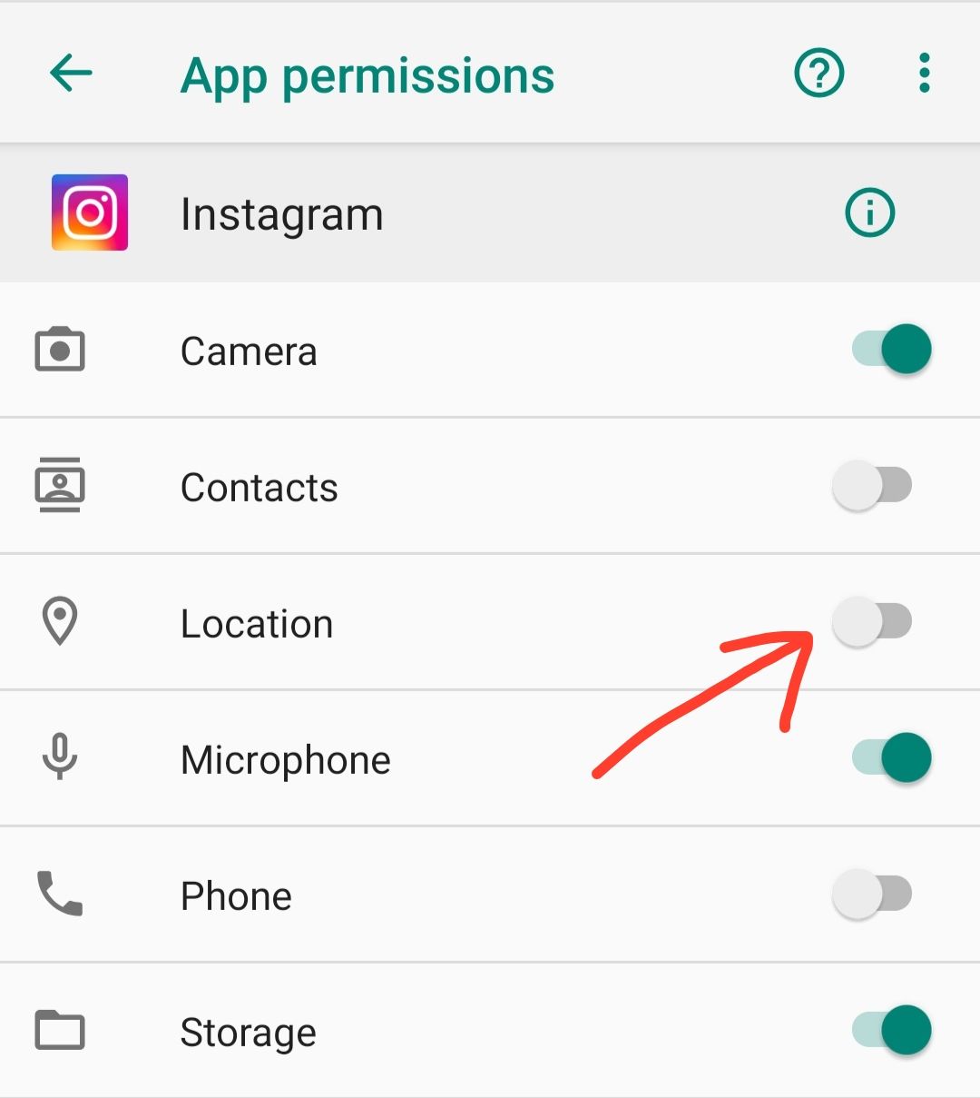Turn off Location for Instagram
