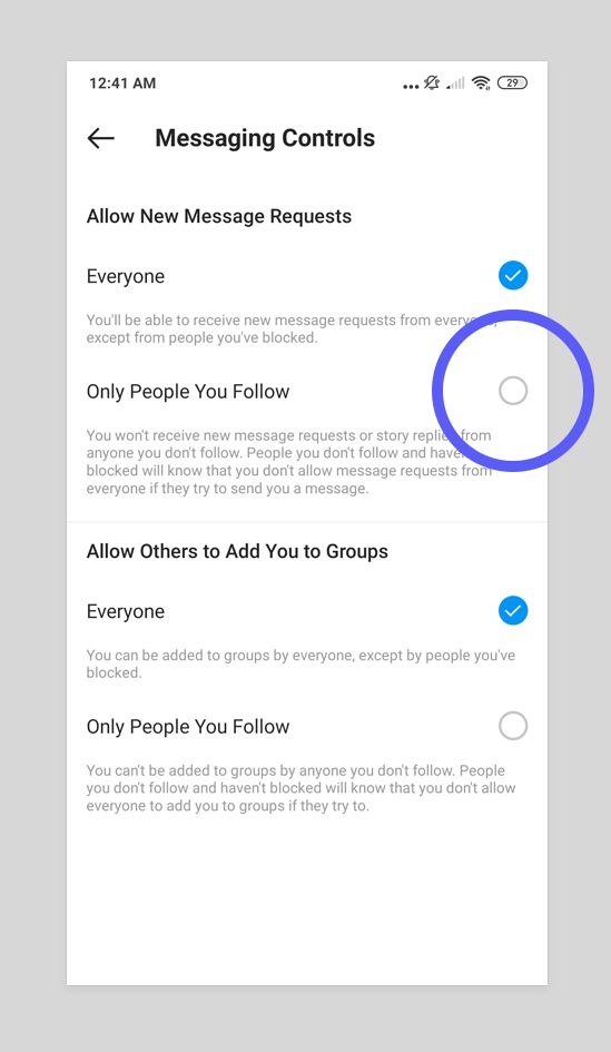 How to Block Direct Messaging on Instagram