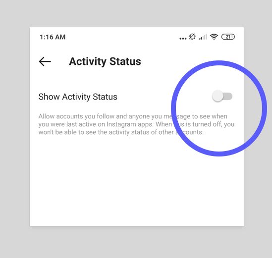 Hide when you're online on Instagram by turning off Activity Status